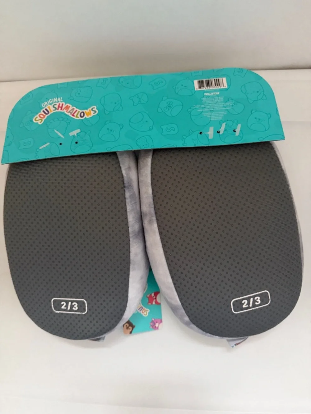 Adorable Kids Squishmallow Slippers, Size 2/3, NWT Unisex